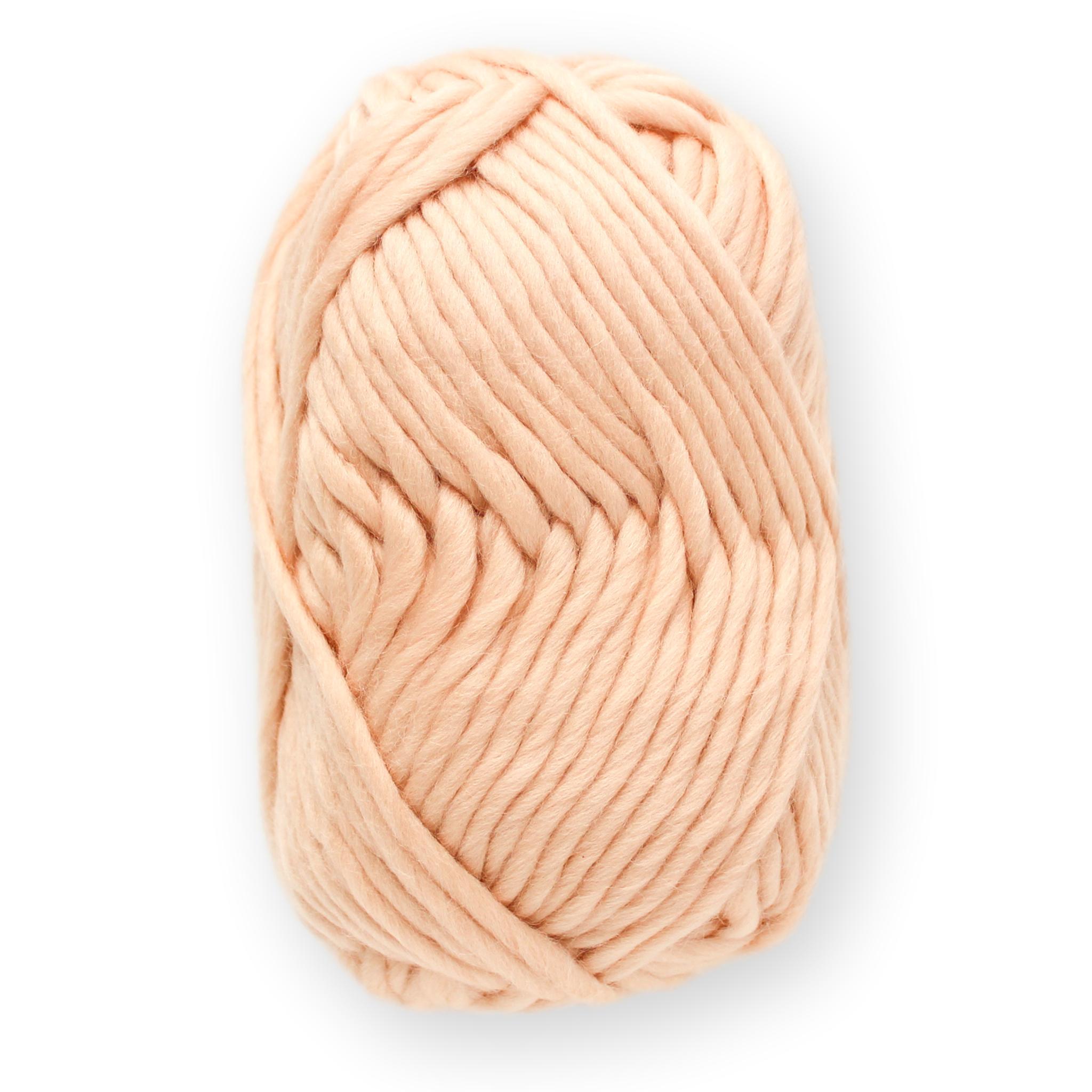Pink Chunky Yarn Super Bulky Yarn Weight 6 Merino Wool Blush Yarns Col.5252  