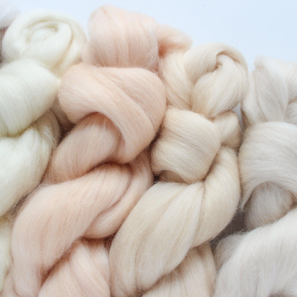 Neutral Roving Pack - Pine Rose & Co.
