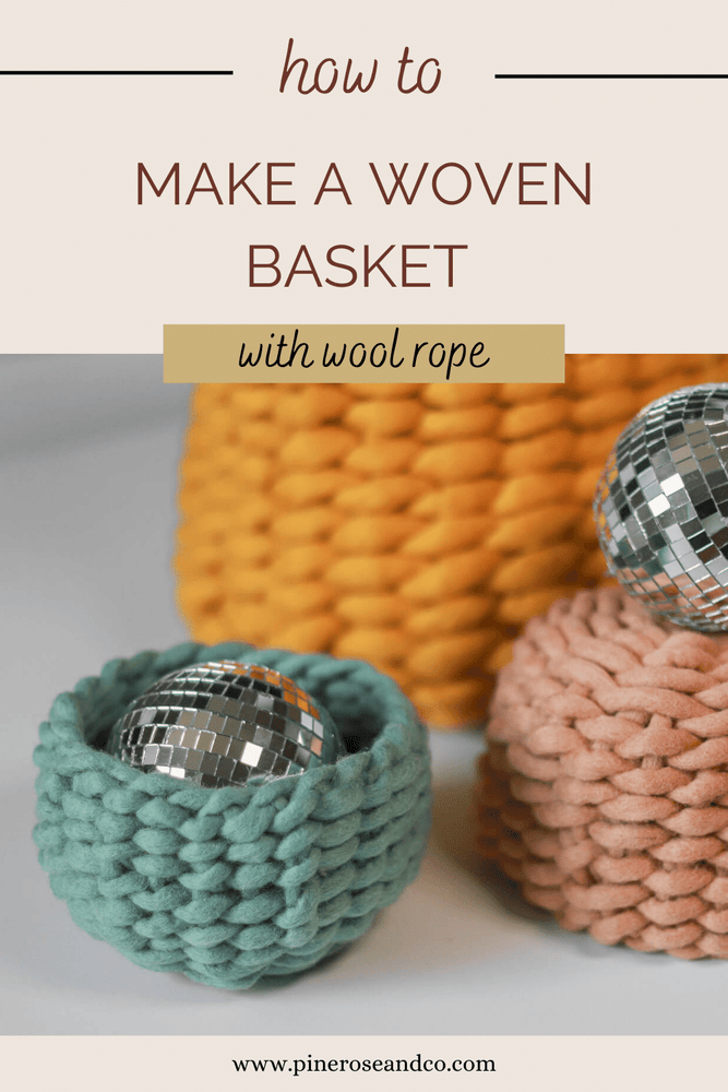 How to Make a Woven Basket with Felted Wool Rope