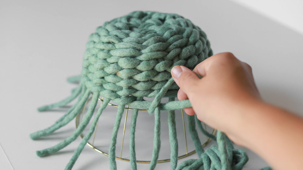 Woven Wool  Basket DIY