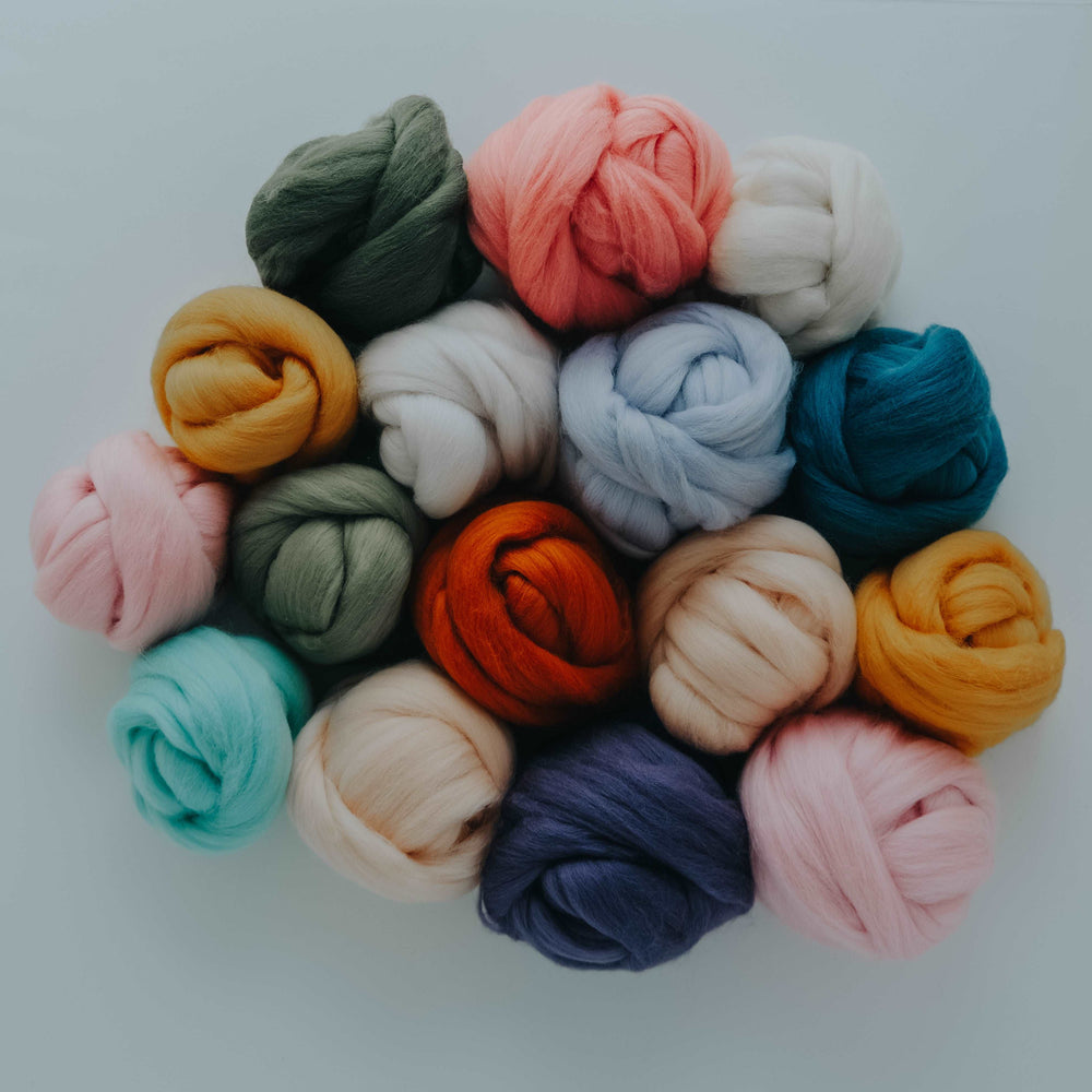 Merino Wool Roving (55+ colors)