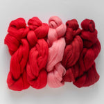 Red Ombre Roving Pack - Pine Rose & Co.