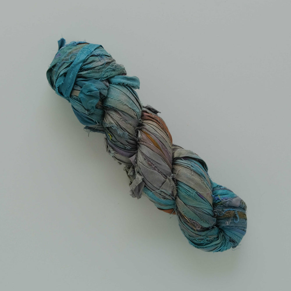 Sari Silk Ribbon 1/2 to 1 wide 5 yds Hand Dyed New color Verdigris or –  Sweet Horse Design Co