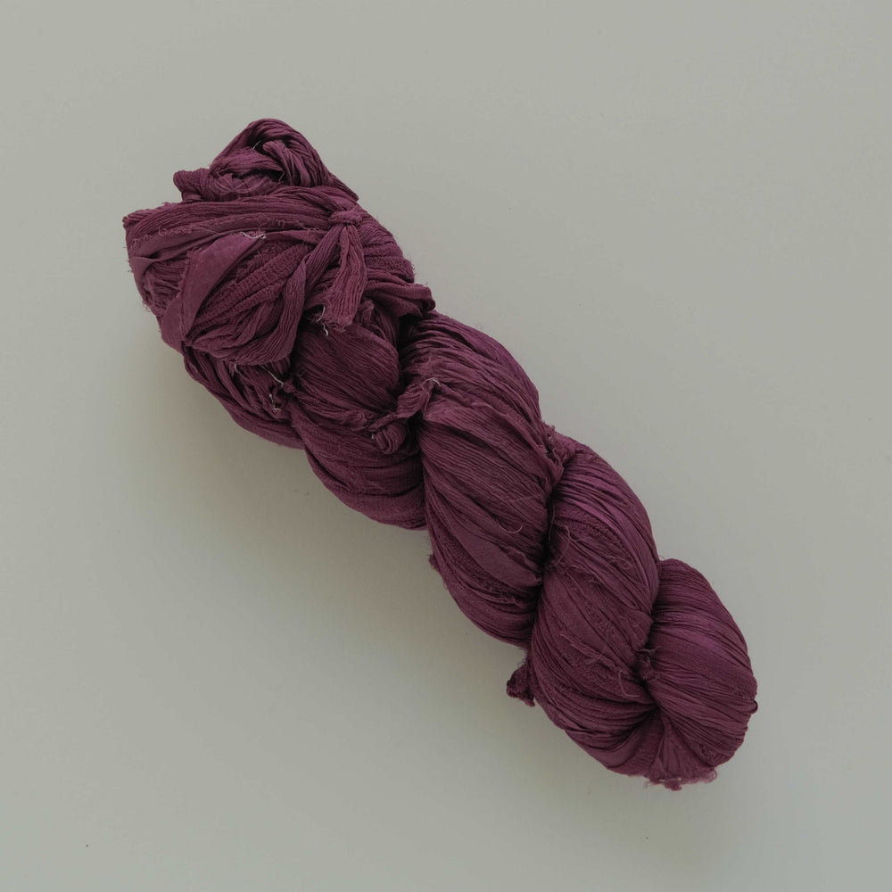 Silk Chiffon Ribbon Burgundy
