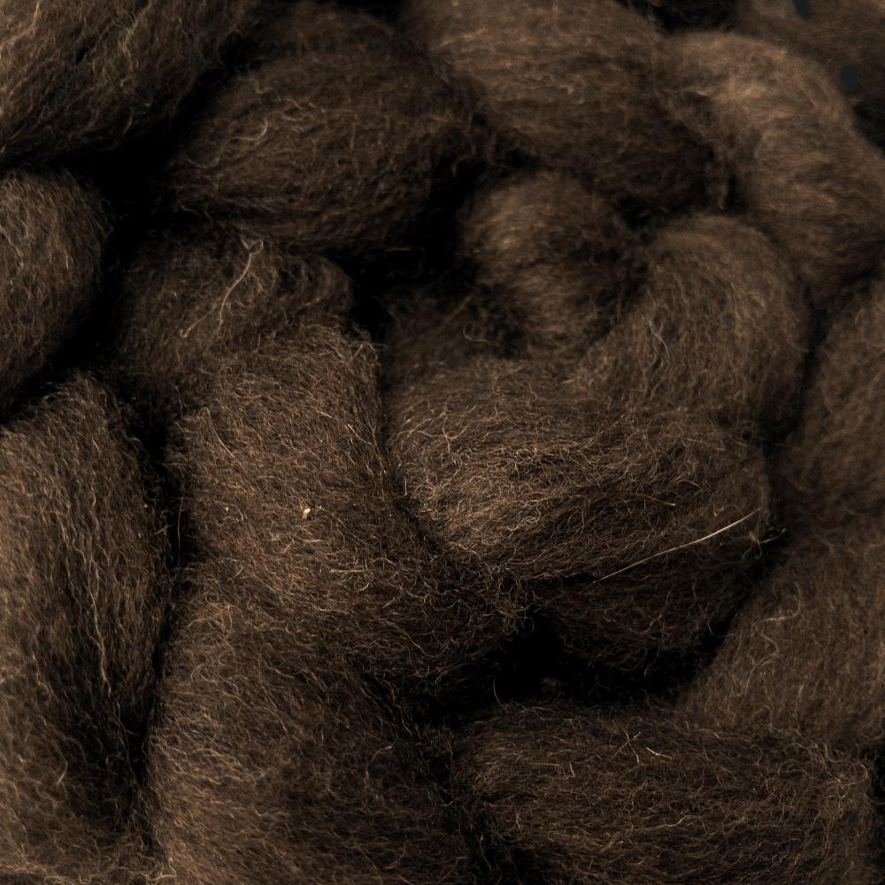
                  
                    Load image into Gallery viewer, Merino Wool Roving - Natural Brown
                  
                