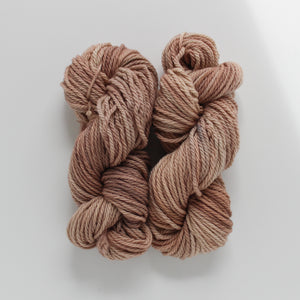 
                  
                    Load image into Gallery viewer, Mocha Cream Handdyed Worsted Yarn
                  
                
